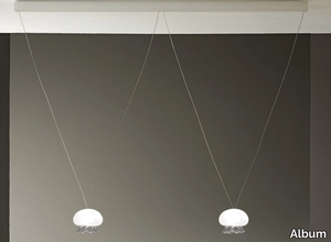 BARRA X2 MEDUSINA - LED Borosilicate glass pendant lamp _ Album