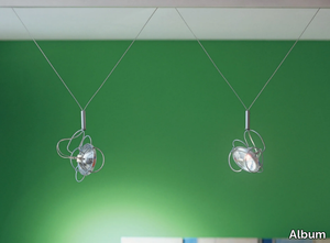 BARRA X2 STRALE - LED swivel powder coated steel pendant lamp _ Album