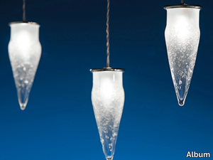 GHIACCIOLO - LED Borosilicate glass pendant lamp _ Album