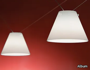 PENDILLA - LED handmade blown glass pendant lamp _ Album
