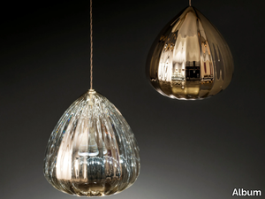 LILIUM - LED Borosilicate glass pendant lamp _ Album