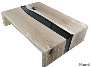 FUNGI - Rectangular solid wood coffee table _ Alcarol