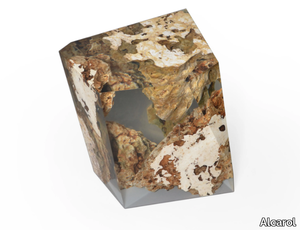 KARST GEM - Stone and resin coffee table / stool _ Alcarol