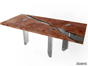 MARS - Rectangular poplar and resin table _ Alcarol