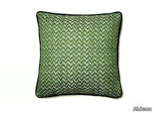 BLESSED Palm Green - Square fabric cushion _ Aldeco