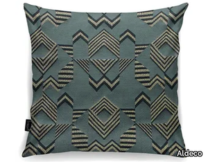 ALBERS Blue Gray - Geometric square cushion _ Aldeco