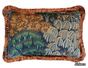 BELLE TERRE Blue Lac d'Annecy - Rectangular cushion with floral pattern _ Aldeco