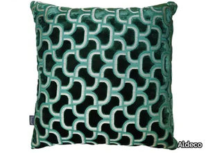 DIGBY VELVET Dark Forest - Motif square cushion _ Aldeco