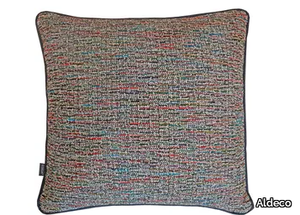 GABRIELLE Mixed Canvas - Square solid-color cushion _ Aldeco