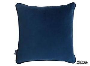 HOPE VELVET EASY CLEAN FR Marine Blue - Solid-color square cushion _ Aldeco