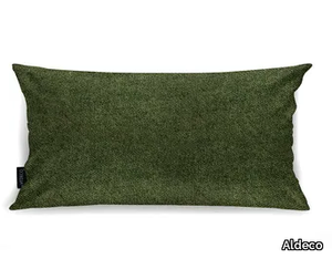 VELLUTINO FR Forest Green - Rectangular solid-color cushion _ Aldeco