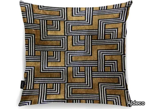 INTERCEPTION JACQUARD VELVET Toffee Gold - Cushion _ Aldeco