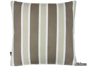 CABANA Natural Linen - Striped square cushion _ Aldeco