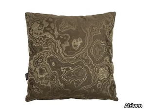 MINERAL Golden Taupe - Square motif cushion _ Aldeco