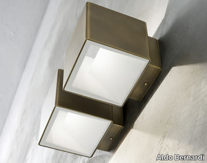CUBETTO - Brass wall light _ Aldo Bernardi
