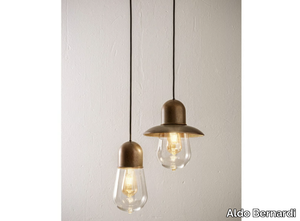 GUINGUETTE - SINGLE PENDANT - Brass pendant lamp _ Aldo Bernardi