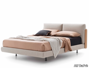 HUG - Double bed with upholstered headboard _ Alf DaFrè