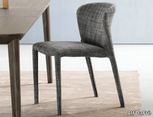 KAROL - Upholstered stackable fabric chair _ Alf DaFrè