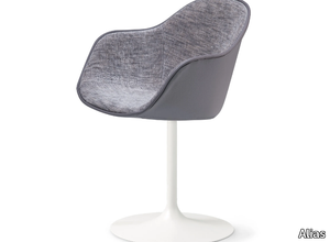 NEW LADY SOFT CALYX - 07G - Swivel upholstered leather and fabric chair _ Alias