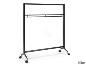 ALINE WORK_J14 - Aluminium office coat rack with castors _ Alias