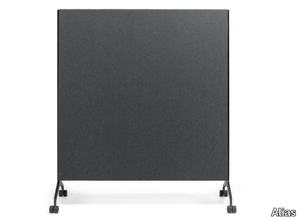 ALINE WORK_J13 - Sound absorbing felt office screen with casters _ Alias