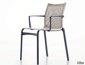 BIGFRAME - 440 - Stackable mesh chair with armrests _ Alias