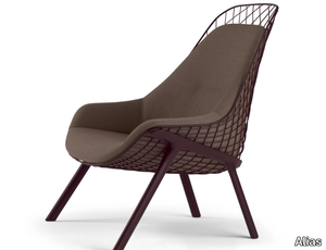 GRAN KOBI - 035 - Powder coated steel armchair with armrests _ Alias