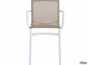 HIGHFRAME - 417_O - Stackable mesh chair with armrests _ Alias