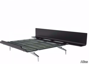 LEGNOLETTO 160 - LL9_160 - Aluminium and wood double bed _ Alias