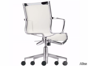 ROLLINGFRAME+ LOW TILT - 443 - Height-adjustable office chair with castors with armrests _ Alias