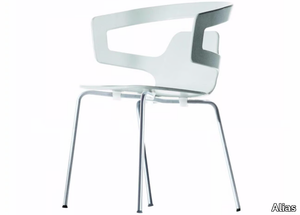 SEGESTA CHAIR - 500_O - Stackable chair with armrests _ Alias