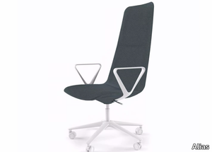 SLIM CONFERENCE HIGH 5 - 826 - Swivel chair with armrests high-back _ Alias