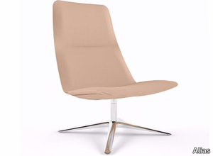 SLIM LOUNGE HIGH - 817 - Swivel armchair with 4-spoke base _ Alias