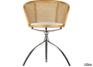 YOUNG LADY - 901 - Swivel Vienna straw chair with integrated cushion _ Alias