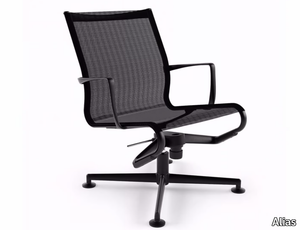 MEETINGFRAME LOUNGE 52 - 435 - Swivel office chair with armrests with 4-Spoke base _ Alias