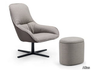 VIOLON SOFT / R01 - Swivel fabric armchair with armrests _ Alias