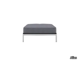 ALUZEN P11 - Low upholstered fabric stool _ Alias