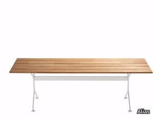 TECH WOOD 300 - M25 - Rectangular aluminium and wood garden table _ Alias