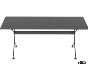 FRAMETABLE 190 OUTDOOR - Rectangular aluminium garden table _ Alias