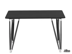 PLETTRO 120X120 / W04_120 - Square multi-layer wood table _ Alias