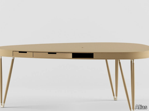 PLETTRO / W02 - Multi-layer wood writing desk with drawers _ Alias