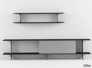 HUB SIDEBOARD 240 / H07 - TV cabinet with shelves in oak veneered multilayer plywood _ Alias