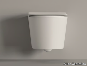 FORM SQUARE - Wall-hung ceramic toilet _ Alice Ceramica