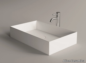 SPY - Rectangular ceramic washbasin _ Alice Ceramica