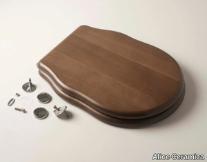 MC28N1S - Walnut toilet seat _ Alice Ceramica