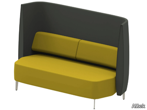 AIRWAVE 28 - Fabric sofa with high backrest and leg base _ Altek