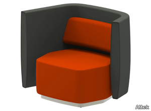 AIRWAVE 04 - Upholstered armchair with backrest for contract use _ Altek