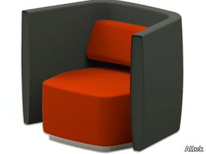 AIRWAVE 05 - Upholstered armchair with backrest for contract use _ Altek