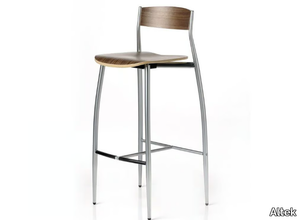 BABA - Steel and wood bar stool _ Altek