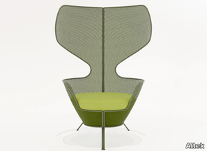 QUIZAS - High-back steel garden armchair _ Altek